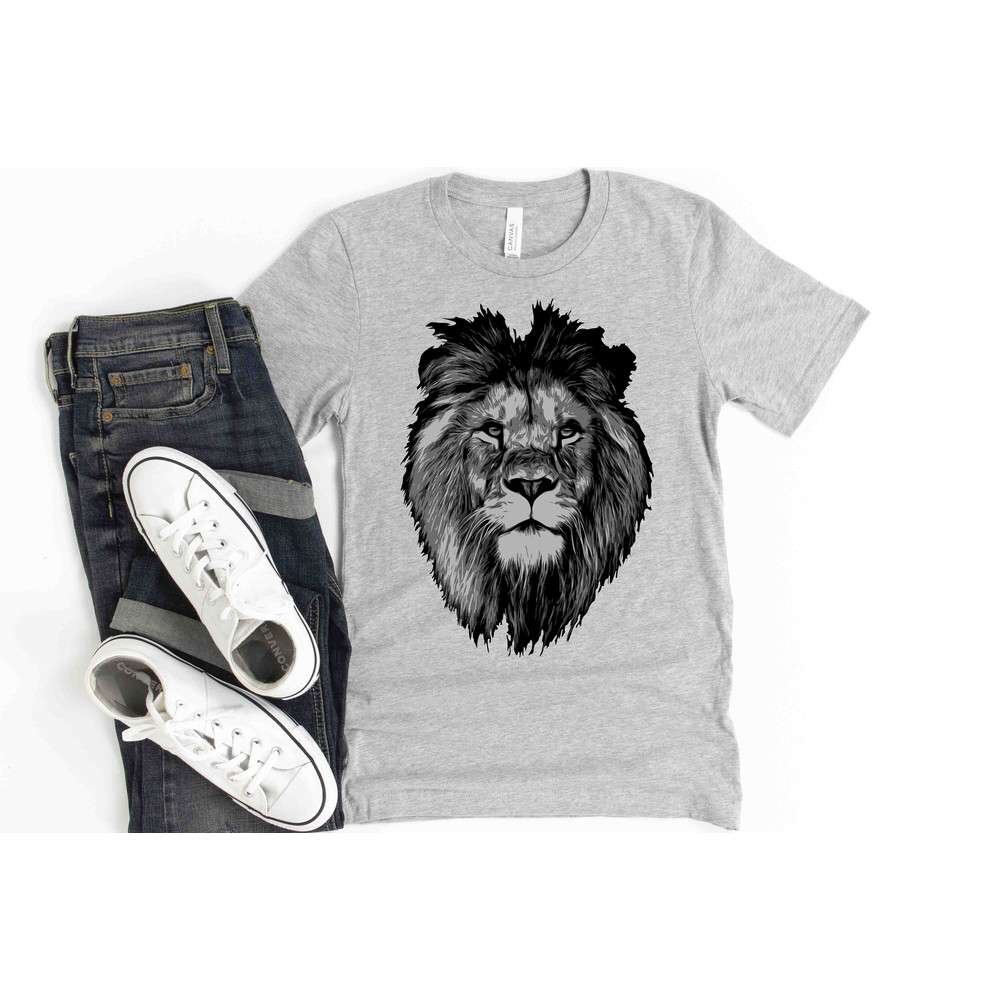 Lion Face Shirt, Majestic Lion Shirt, Wild Lion Shirt, Animal Lover Shirt, Animal Shirt, Animal Face Shirt, African Tribal Shirt, Zoo Shirt.jpg