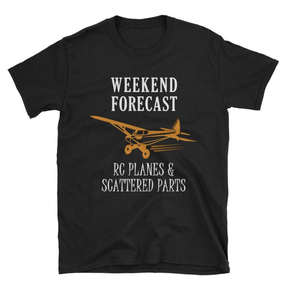 Weekend Forecast - RC Planes & Scattered Parts T-Shirt.jpg