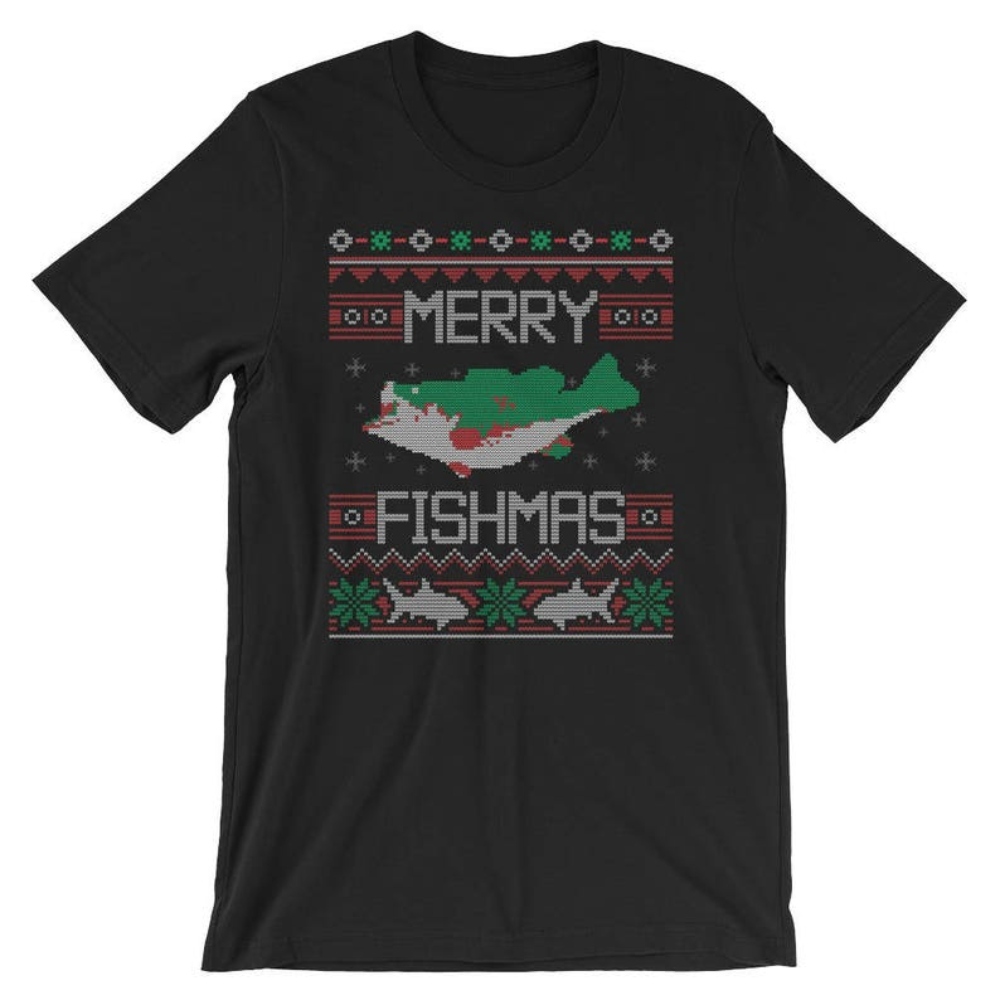 Merry Fishmas T-Shirt Funny Christmas Fisher UNISEX Shirt.jpg