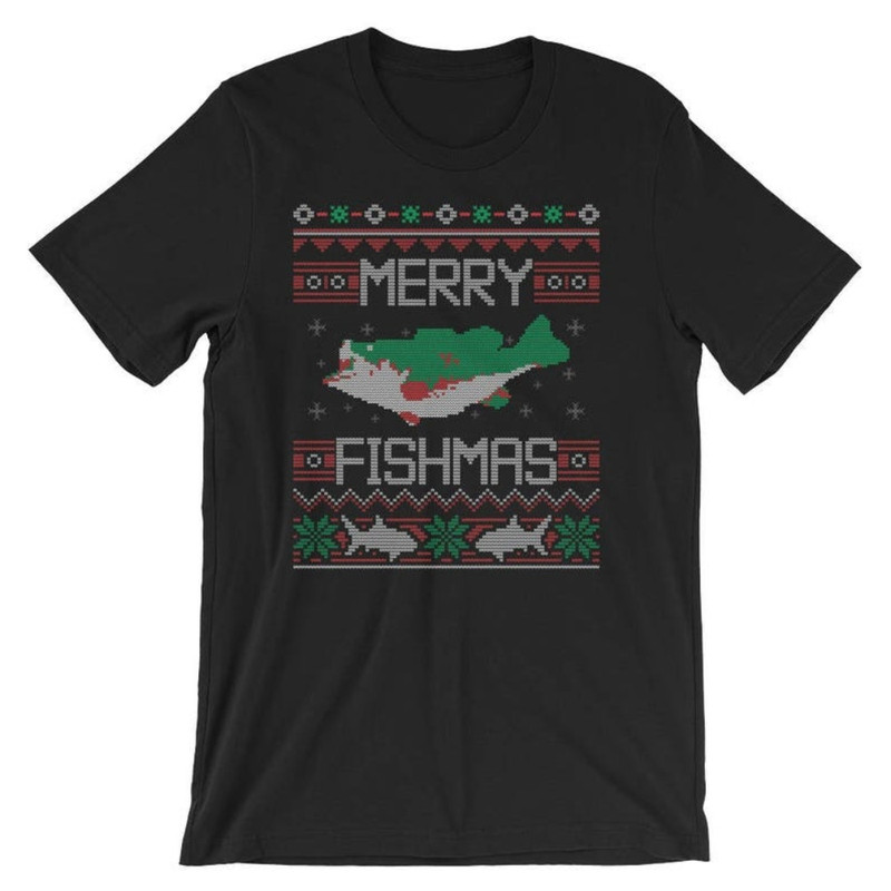 Merry Fishmas T-Shirt Funny Christmas Fisher UNISEX Shirt.jpg