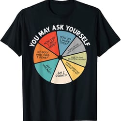 80's music retro lyrics pie chart you may ask yourself retro t-shirt