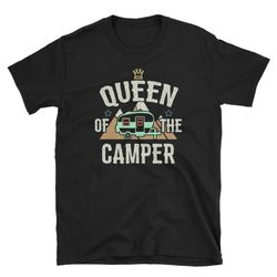 queen of the camper funny camping and rv short-sleeve unisex t-shirt