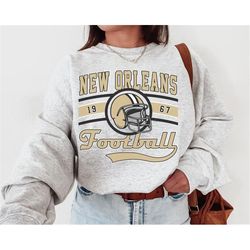 vintage new orleans football sweatshirt | vintage style new orleans football crewneck sweatshirt | new orleans sweatshir