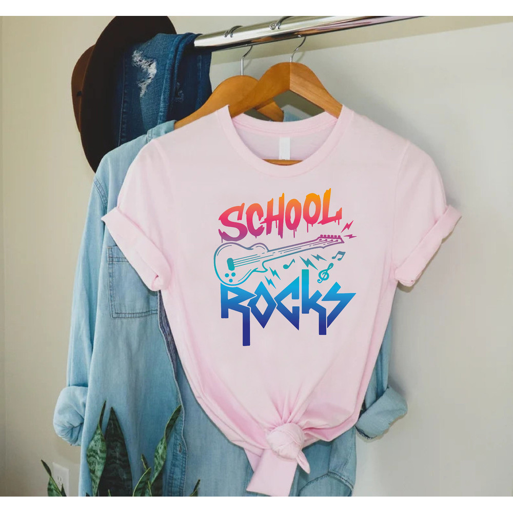 School Rocks TShirt, Back To School Gift, Boy School Shirt,Cute Teaching Tee,School Shirt, School Rocks Outfit,Teacher Shirt,Kids School Tee.jpg