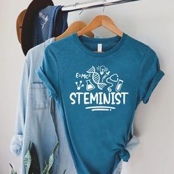 steminist t-shirt, stem woman shirt, women in tech tshirt, stem teacher tee, science teacher gift, women in science, eng