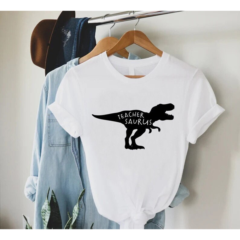 TeacherSaurus Dinosaur Teacher T-Shirt, Funny Teacher Gift, Teacher Tshirt, Teacher Life Shirt, Kindergarten Teacher Tee,Elementary Teacher,.jpg