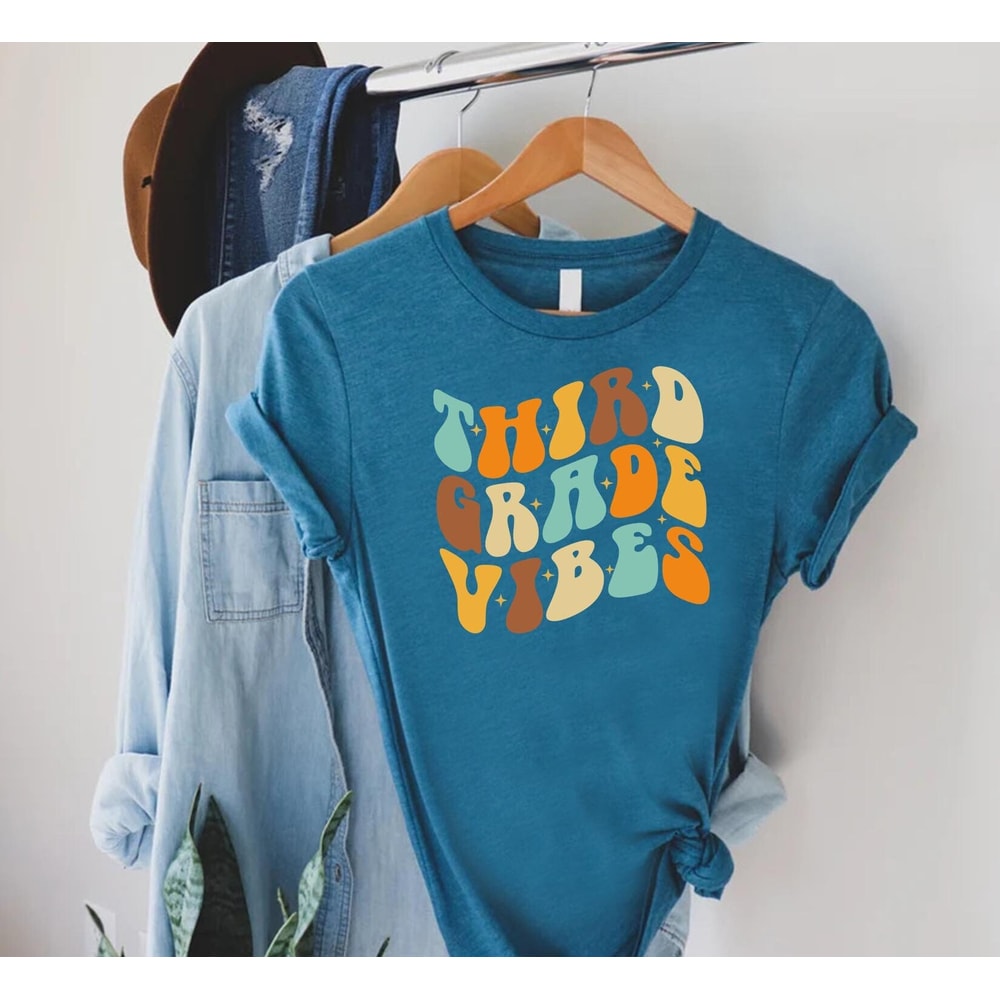 Third Grade Vibes T-shirt, Third Grade Teacher Shirt, Third Grade Shirt, 3rd Grade Teacher Shirt, Back To School Shirt, Teacher Appreciation.jpg