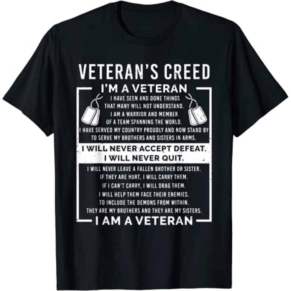 Veteran's creed Patriot War USA Oath Grandpa T-Shirt.jpg