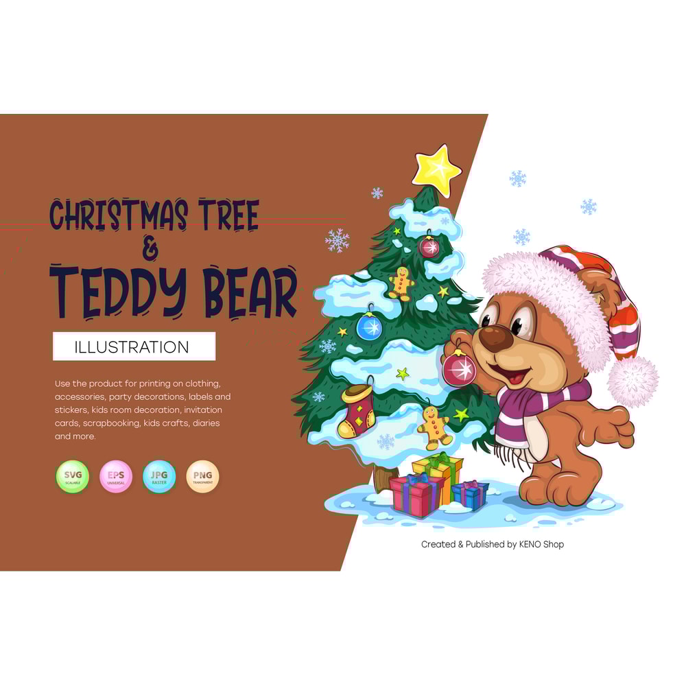 Cartoon Teddy Bear and Christmas tree_preview_01_1.jpg