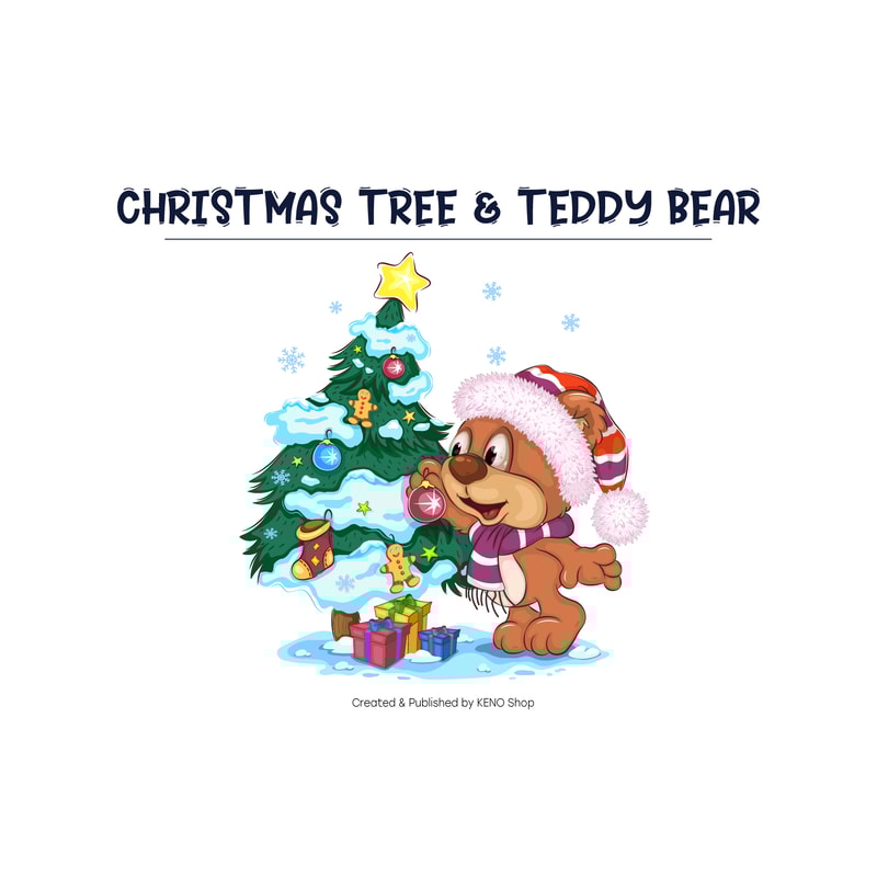 Cartoon Teddy Bear and Christmas tree_preview_02_1.jpg