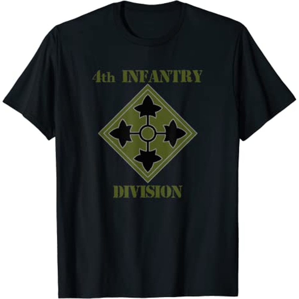 Army 4th Infantry Division Subdued Unit Patch Grunt T-Shirt.jpg