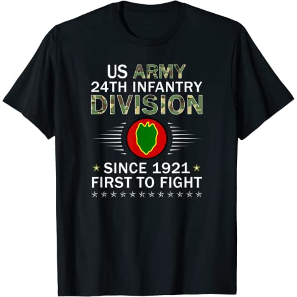 US Army 24th Infantry Division Camouflage Graphics Army T-Shirt.jpg