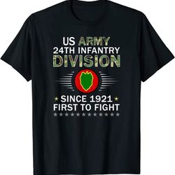 us army 24th infantry division camouflage graphics army t-shirt