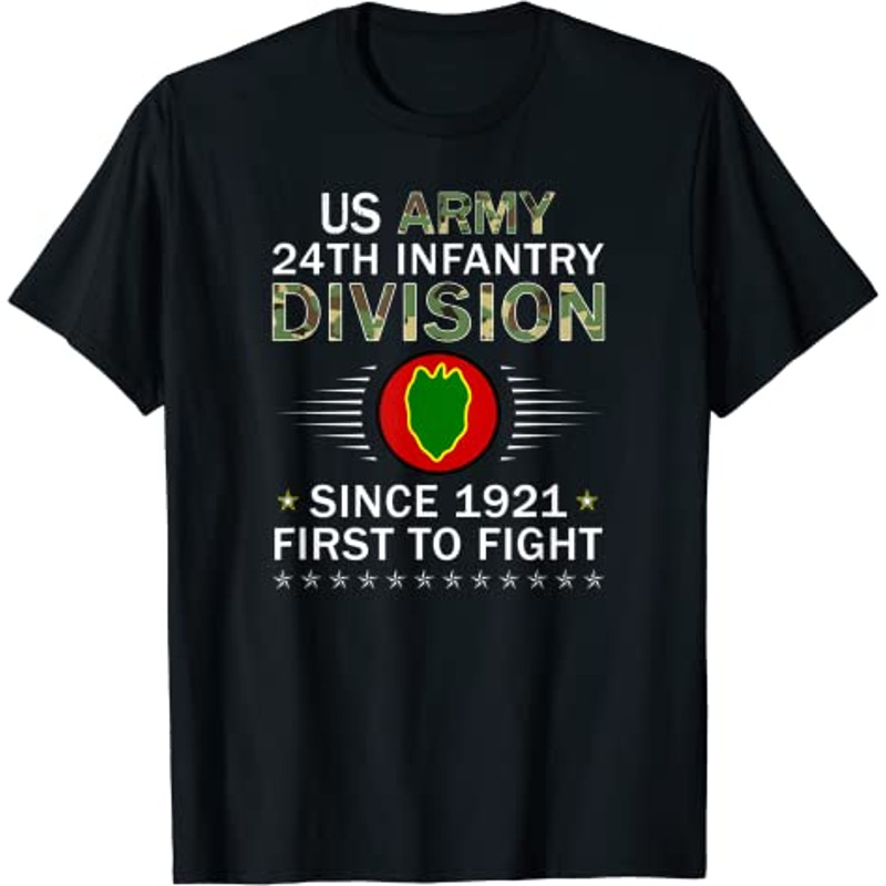 US Army 24th Infantry Division Camouflage Graphics Army T-Shirt.jpg