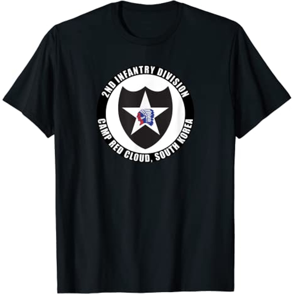2nd Infantry Division Camp Red Cloud Korea Emblem Veteran T-Shirt.jpg