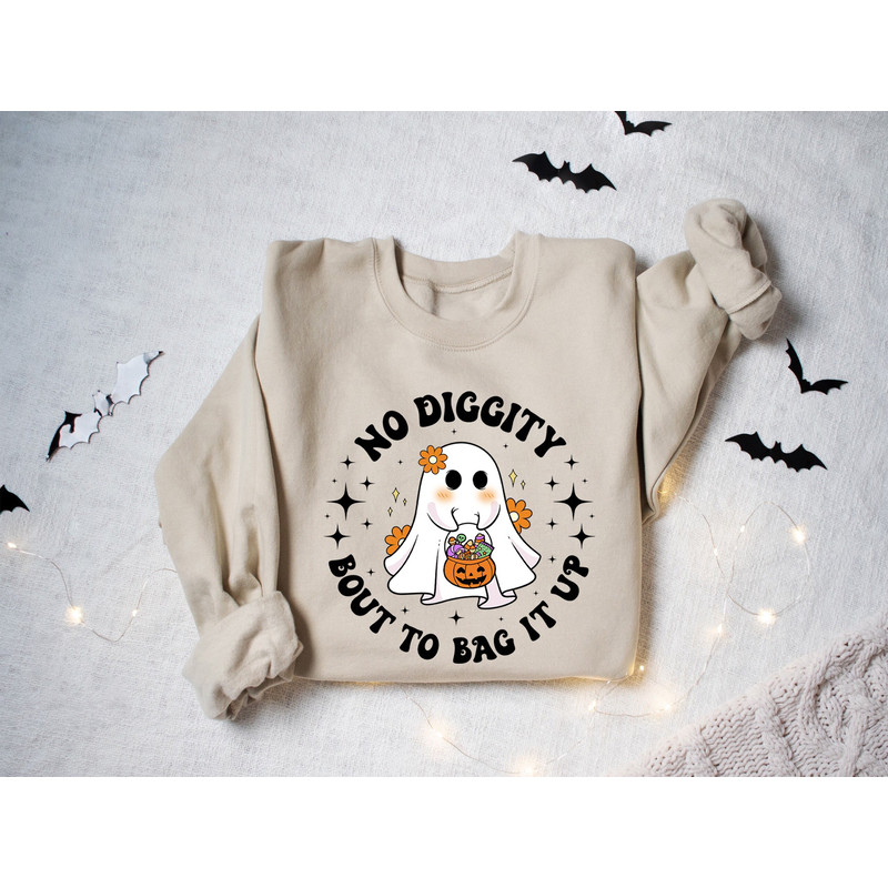 No Diggity Bout To Bag It Up Sweatshirt, Halloween Shirts, Spooky Shirt, Funny Halloween Shirt, Halloween Gift Tee, Spooky Season, Halloween.jpg