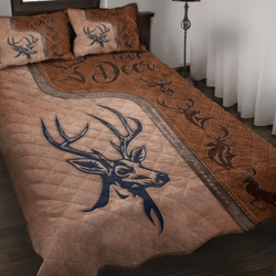 deer hunting 3d quilt bed set