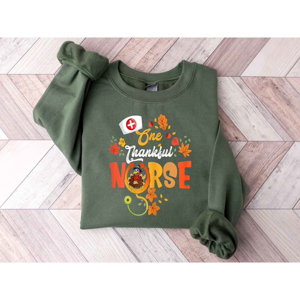 One Thankful Nurse Shirt,Thanksgiving Nurse Shirt,Rainbow Nurse Shirt,Nurse Turkey Shirt,Cute Thanksgiving Shirts,Shirt For Nurse,Nurse Gift.jpg