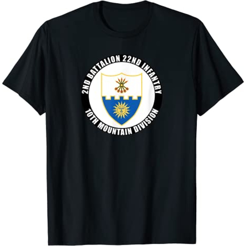 2nd Battalion 22nd Infantry 10th Mountain Division Vet Gift T-Shirt.jpg