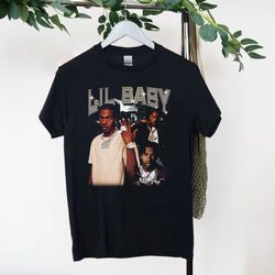 lil baby classic vintage bootleg rap t-shirt famous rapper vintage rap tee
