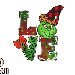 Grinch Christmas SVG, christmas svg, grinch svg, grinchy green svg, funny grinch svg, cute grinch svg, santa hat svg 96