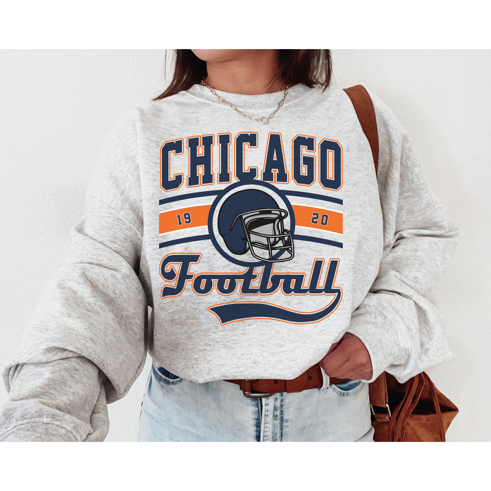 Vintage Chicago Football Crewneck Sweatshirt  T-Shirt, Bears Shirt.jpg