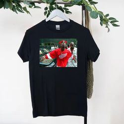 tupac t-shirt, red wings t-shirt, rapper shirt