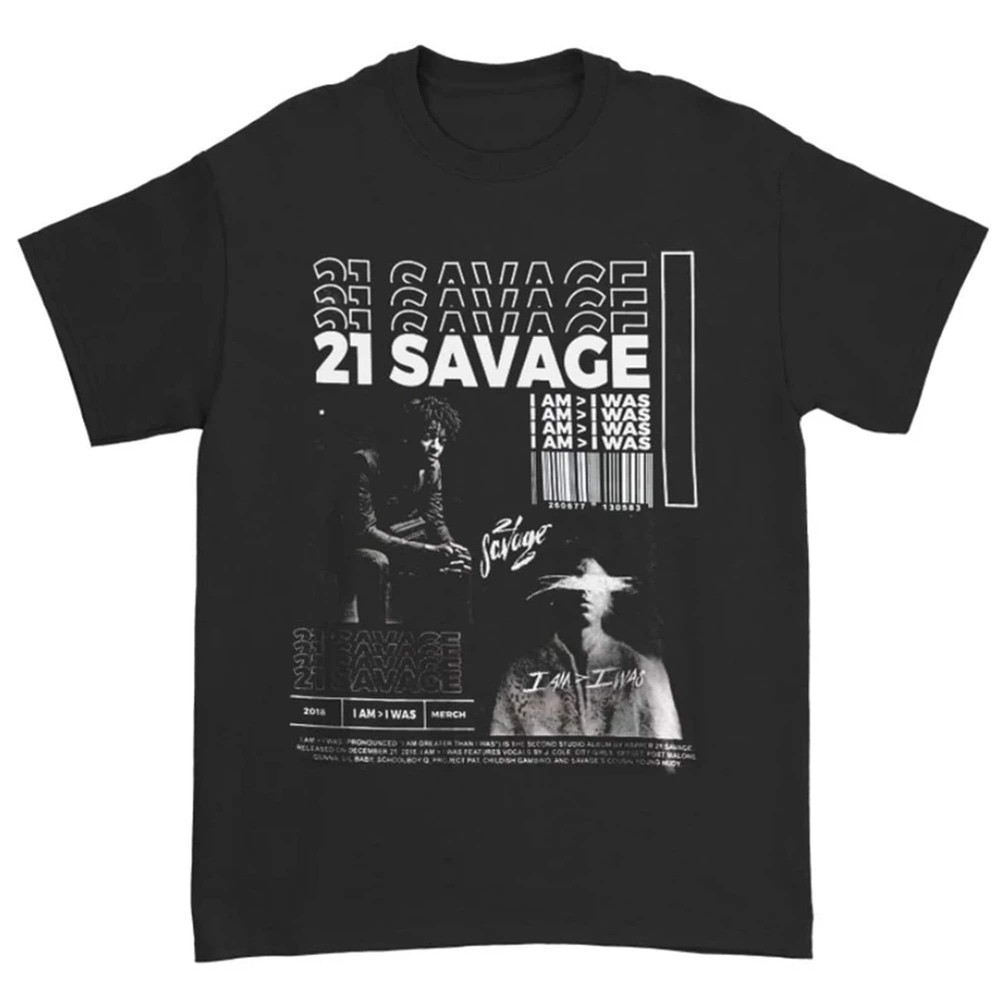 Vintage 21 Savage Shirt 21 Savage Merch 21 Savage - I Am I WasPoster Graphic tee.jpg