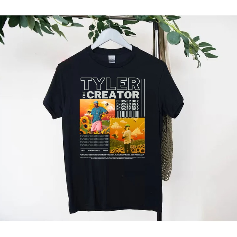 Vintage Bootleg Inspired Tee Graphic Unisex Tee Tyler The Creator Vintage T-Shirt, Flower Boy Shirt.jpg
