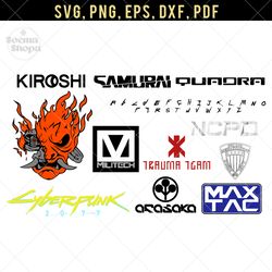 cyber punk svg, future punk svg clipart, compatible with cricut and cutting machine