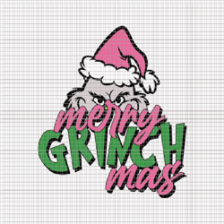 merry grinchmas svg, pink grinch svg, pink christmas svg, pink grinchmas svg, grinchmas svg