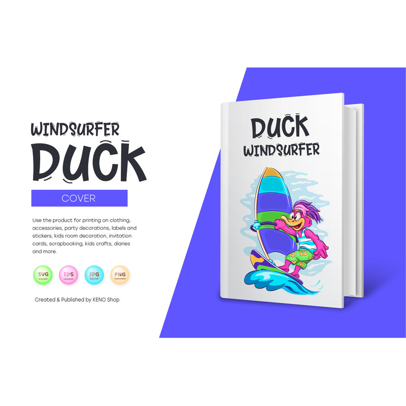 Cartoon Duck Windsurfer_preview_02_1.jpg