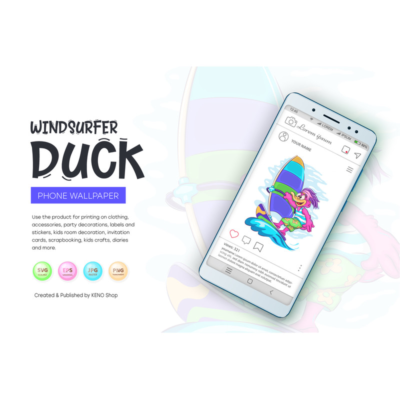 Cartoon Duck Windsurfer_preview_05_1.jpg