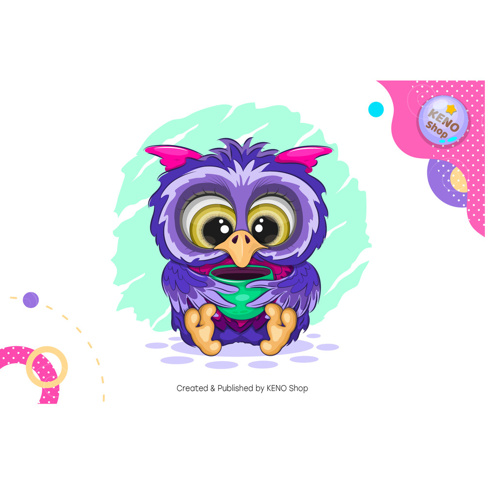 Cartoon owl with a cup_preview_02_1.jpg