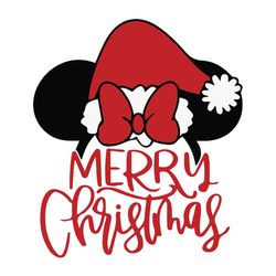 merry christmas svg, minnie christmas svg, disney noel svg, minnie santa svg, holiday svg, digital download