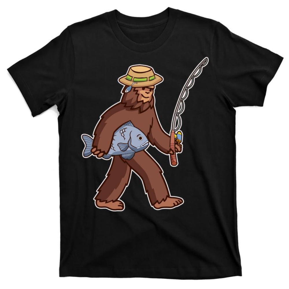 Sasquatch Gone Fishing T-Shirt.jpg