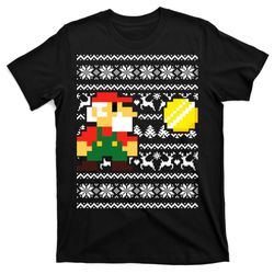 retro gamer gaming ugly christmas t-shirt