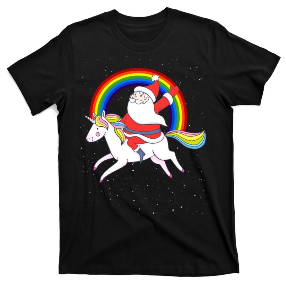 Santa Claus Unicorn Christmas Magic T-Shirt.jpg