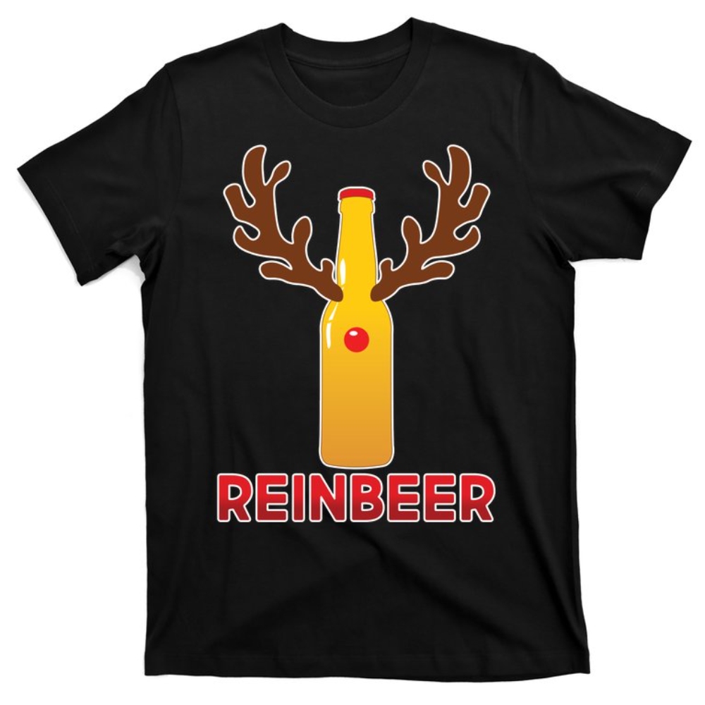 Reinbeer Funny Christmas Beer Reindeer T-Shirt.jpg