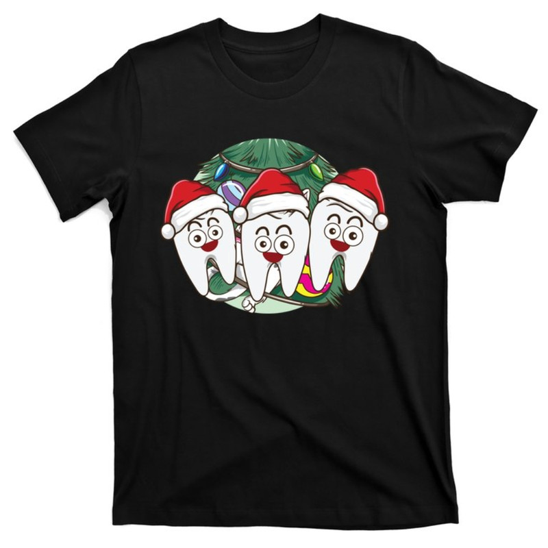 Teeth Santa Hat Chrismas Xcool Giftmas Dental Assistant Hygienist Meaningful Gif T-Shirt.jpg