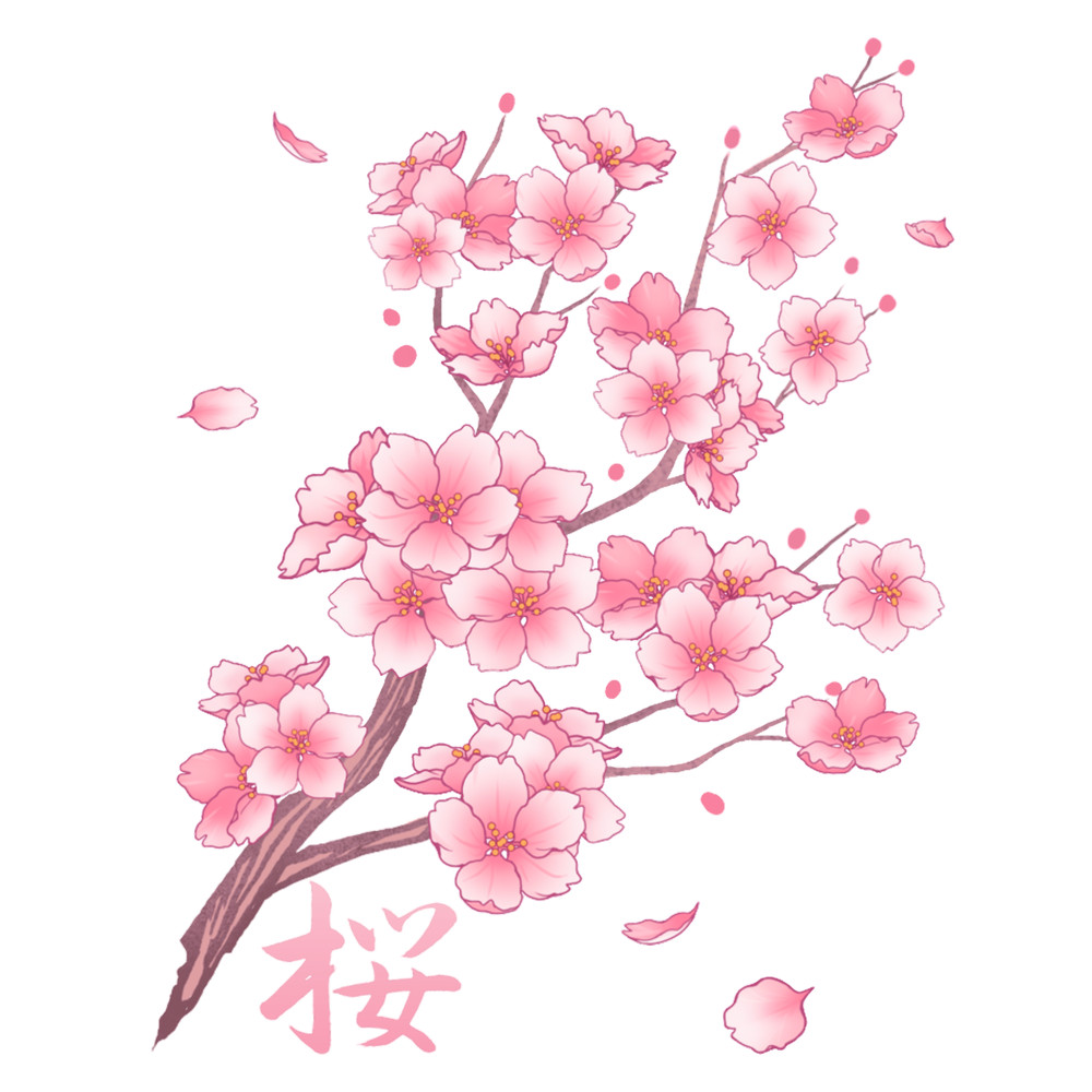 Falling Sakura Cherry Blossom.png