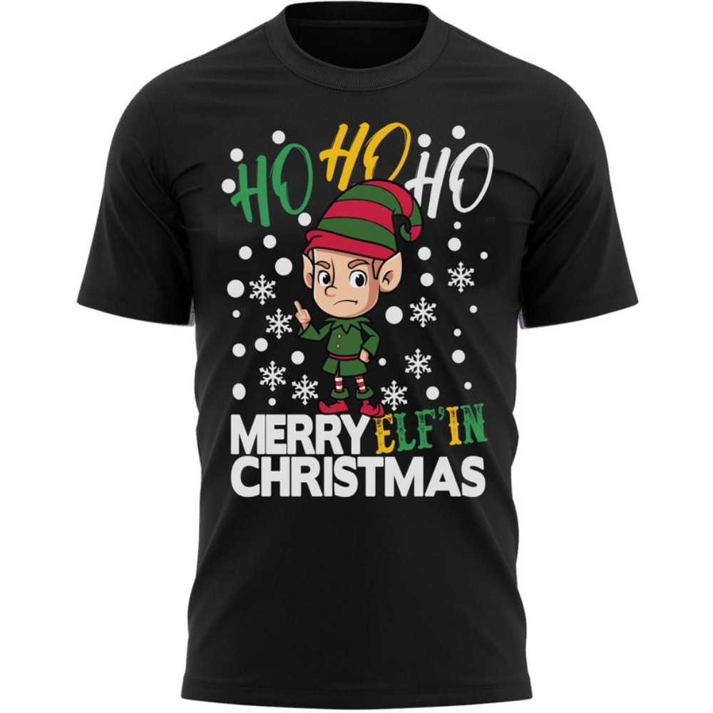 Merry Elf'in Christmas Funny Christmas T-Shirt.jpg