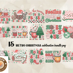 15 Retro Christmas Png, Christian Christmas Svg, Christmas Design, Christmas Shirt, Christmas 117