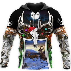deer hunting all over printed hoodie am121130