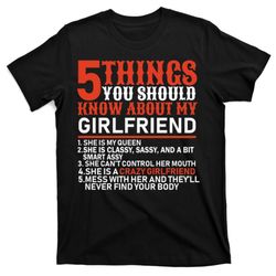 5 things you should know about my girlfriend t-shirt