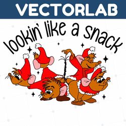 christmas cinderella mice coloured looking like a snack svg