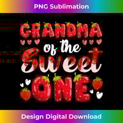 grandma sweet one berry first strawberry birthday decor - futuristic png sublimation file - customize with flair