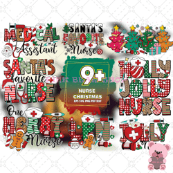 nurse christmas svg bundle sublimation, christmas svg, nurse svg -pink bear shop
