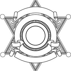blank sheriff badge new vector file 40 svg dxf eps png jpg file
