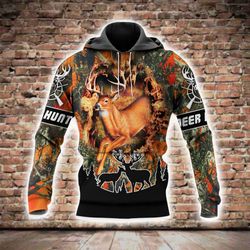 deer hunting all over printed hoodie bt090142